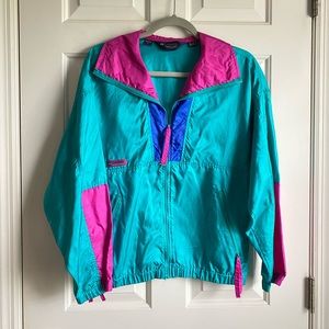 vintage columbia windbreaker jacket